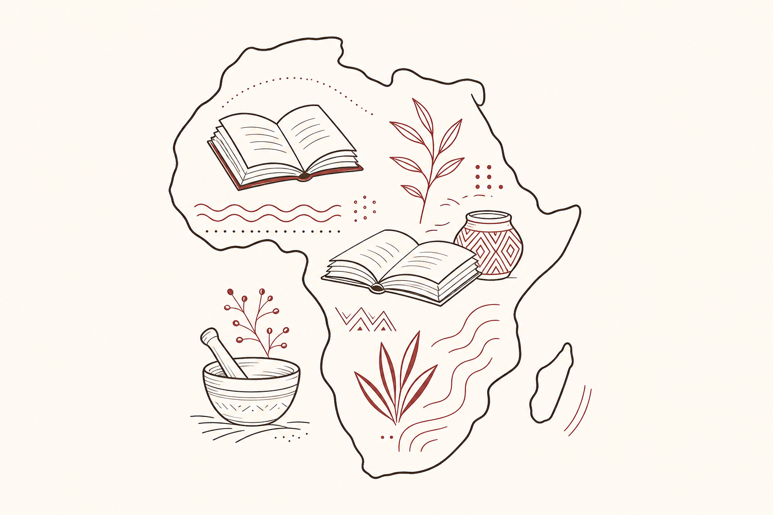 African local knowledge illustration