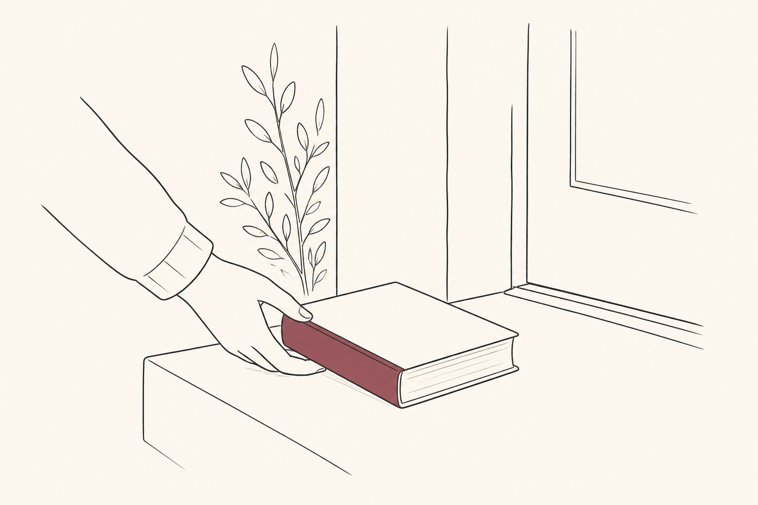 Book delivery illustration