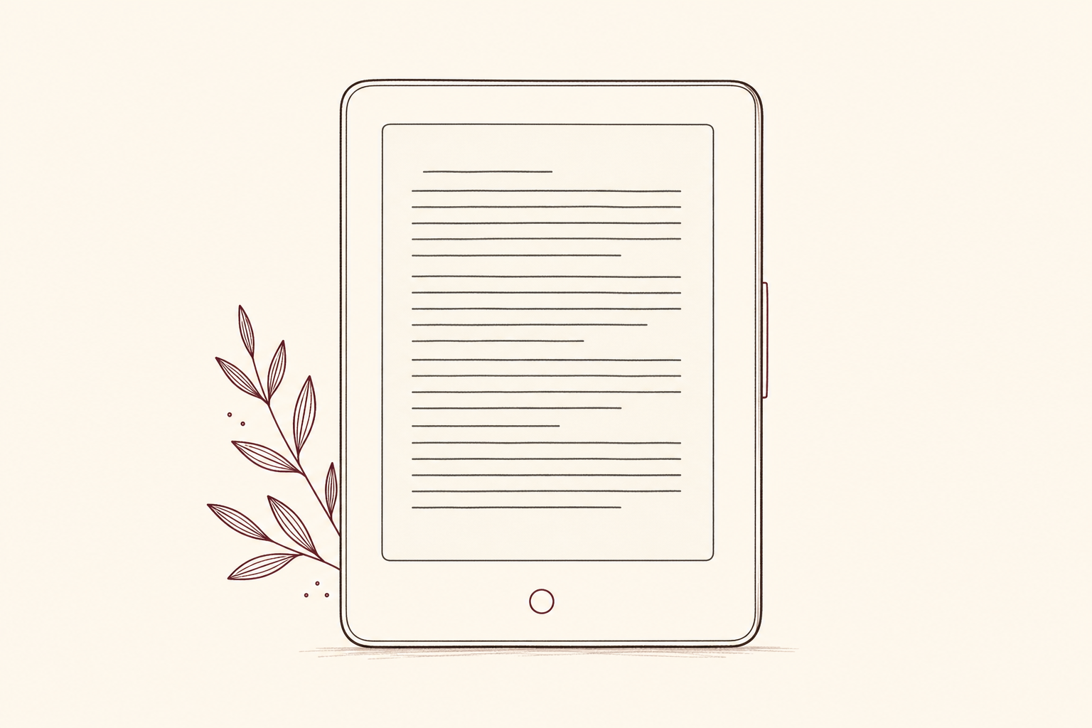 Senivo e-reader illustration